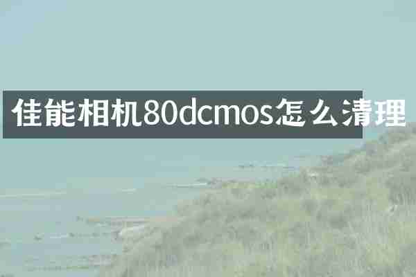 佳能相机80dcmos怎么清理