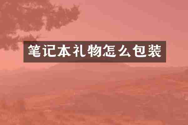 笔记本礼物怎么包装