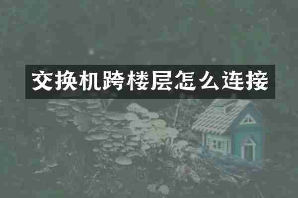 交换机跨楼层怎么连接