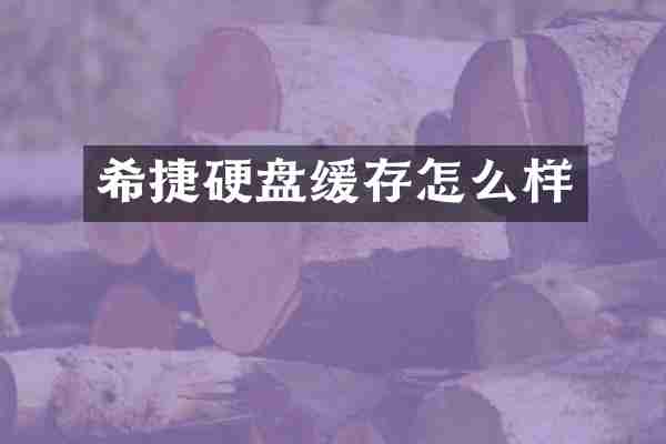 希捷硬盘缓存怎么样