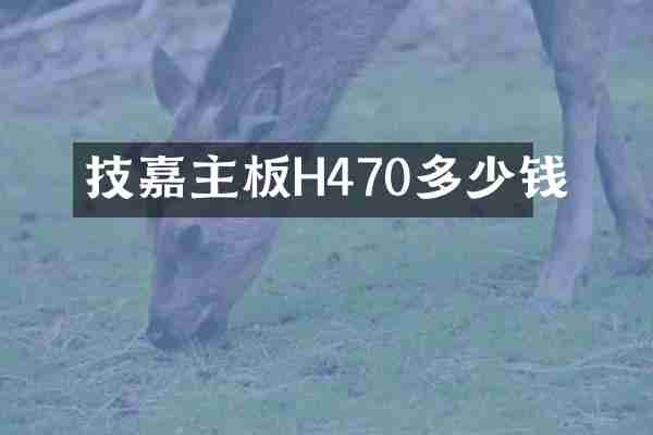 技嘉主板H470多少钱