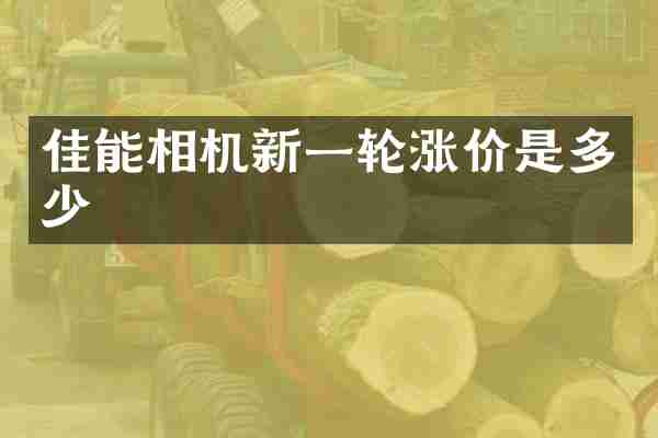 佳能相机新一轮涨价是多少