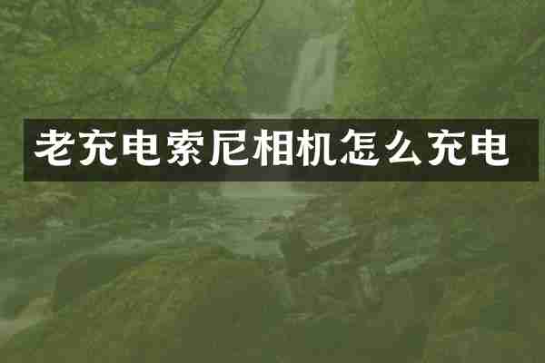 老充电索尼相机怎么充电