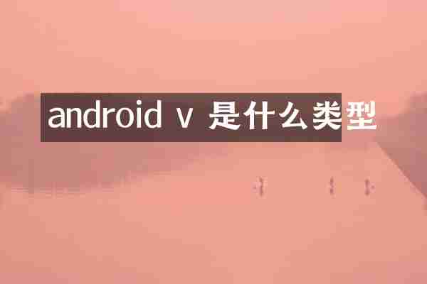 android v 是什么类型
