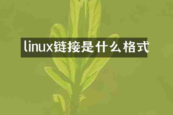 linux链接是什么格式