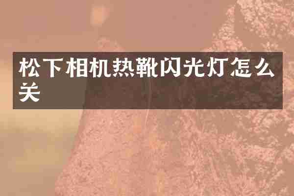 松下相机热靴闪光灯怎么关