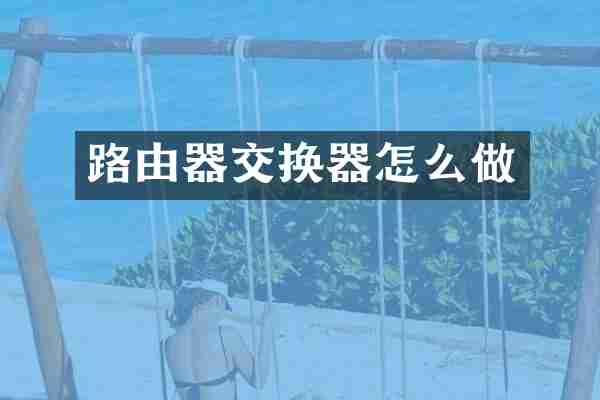 路由器交换器怎么做