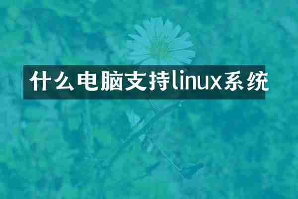 什么电脑支持linux系统