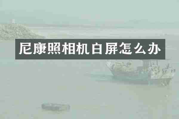 尼康照相机白屏怎么办