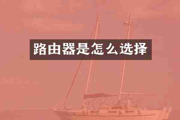 路由器是怎么选择