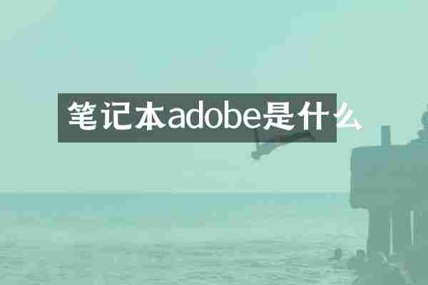 笔记本adobe是什么