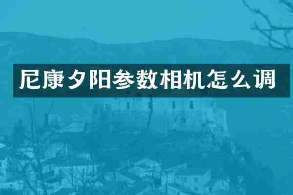 尼康夕阳参数相机怎么调