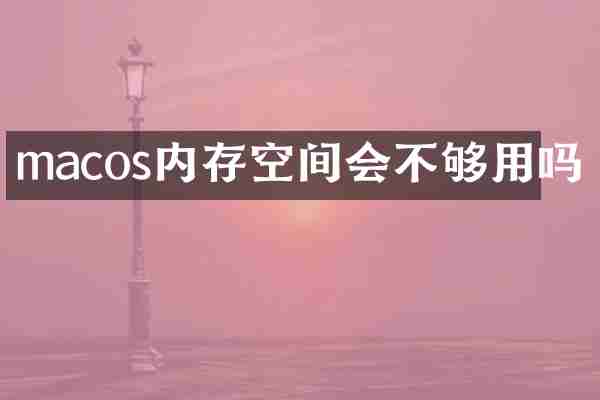 macos内存空间会不够用吗
