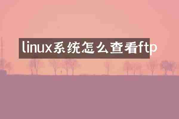linux系统怎么查看ftp