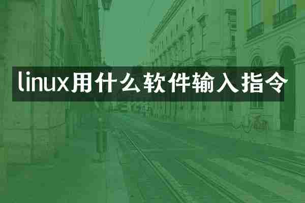 linux用什么软件输入指令