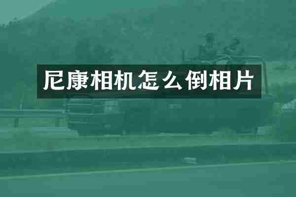 尼康相机怎么倒相片