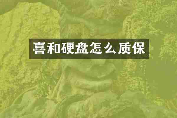 喜和硬盘怎么质保
