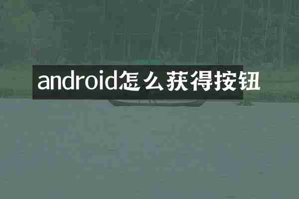 android怎么获得按钮