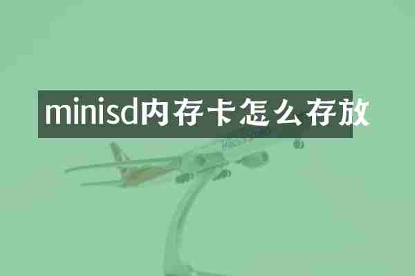 minisd内存卡怎么存放