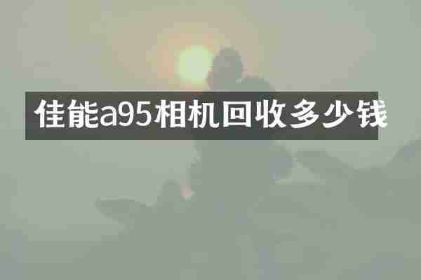 佳能a95相机回收多少钱