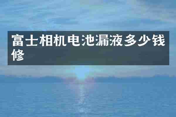 富士相机电池漏液多少钱修