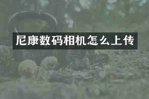 尼康数码相机怎么上传
