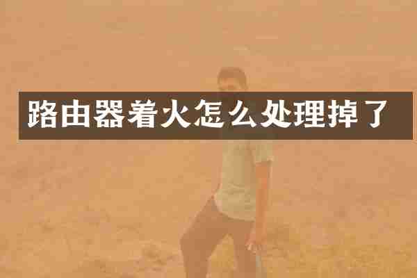 路由器着火怎么处理掉了