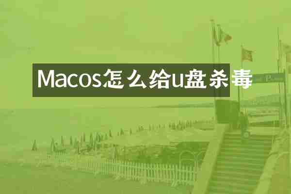 Macos怎么给u盘杀毒