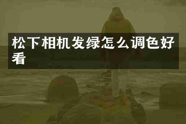 松下相机发绿怎么调色好看