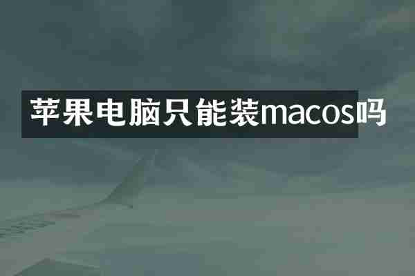苹果电脑只能装macos吗