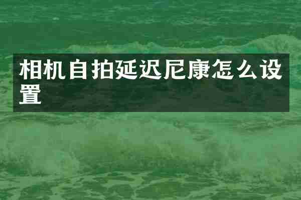 相机延迟尼康怎么设置