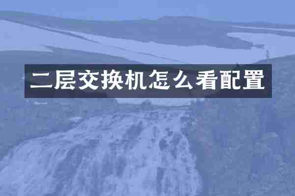二层交换机怎么看配置