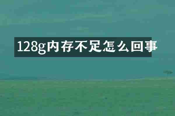 128g内存不足怎么回事