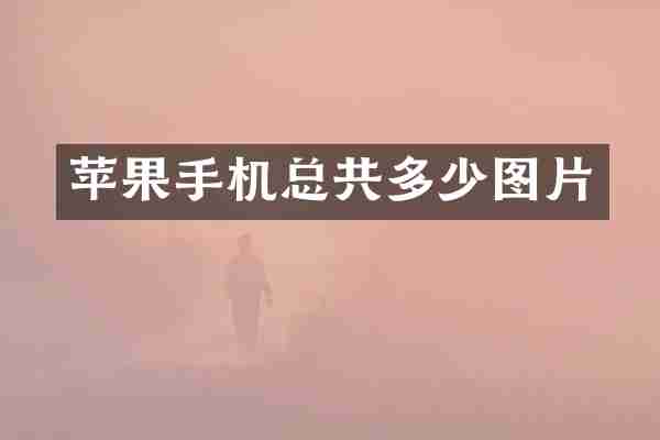 苹果手机总共多少图片