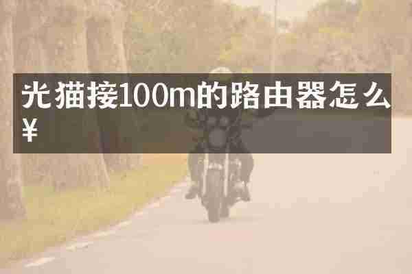 光猫接100m的路由器怎么接