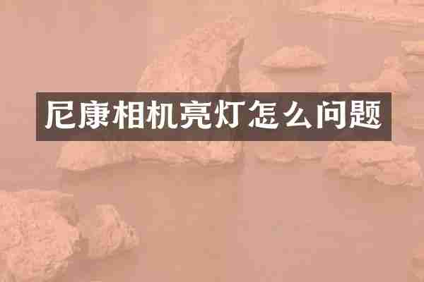 尼康相机亮灯怎么问题