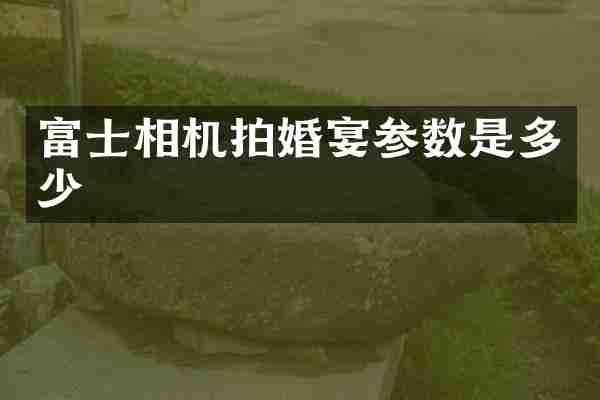 富士相机拍婚宴参数是多少