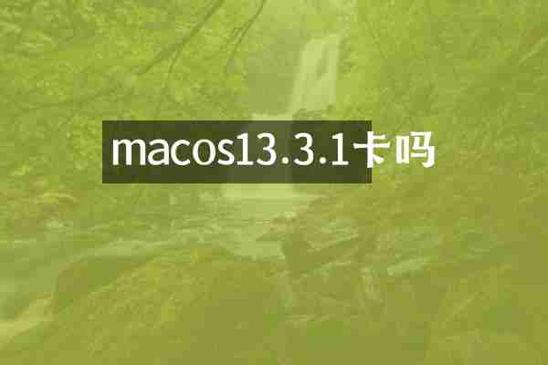 macos13.3.1卡吗