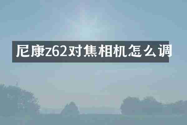 尼康z62对焦相机怎么调