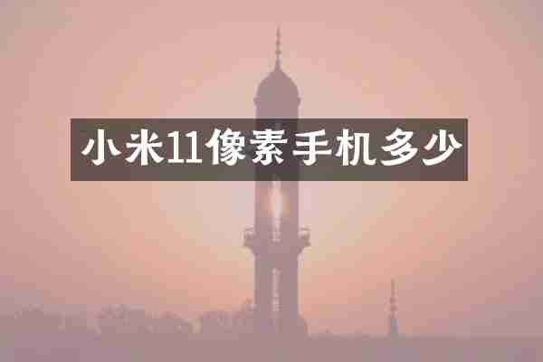 小米11像素手机多少