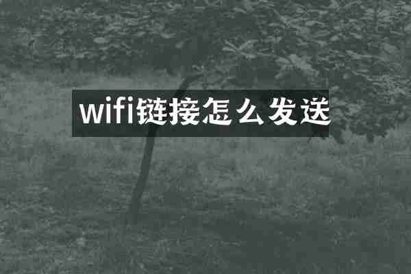 wifi链接怎么发送