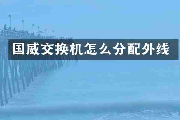 国威交换机怎么分配外线
