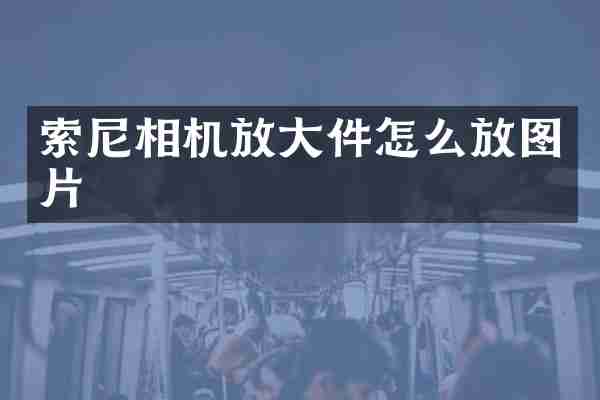 索尼相机放大件怎么放图片
