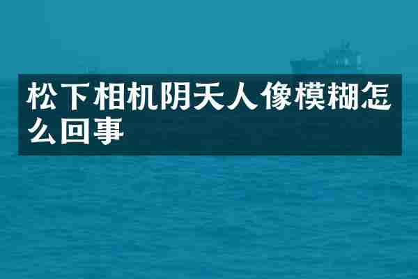 松下相机阴天人像模糊怎么回事
