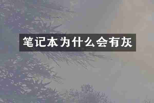 笔记本为什么会有灰