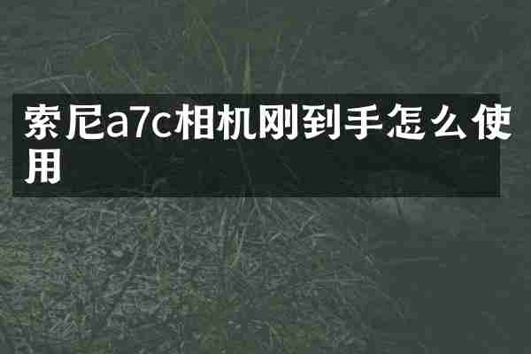 a7c相机刚到手怎么使用