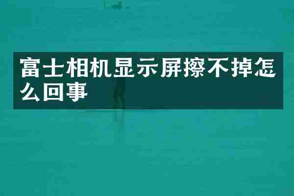 富士相机显示屏擦不掉怎么回事