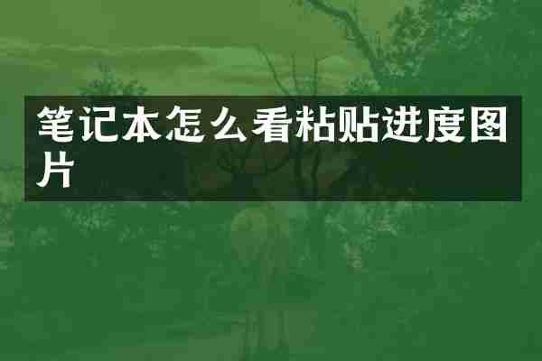 笔记本怎么看粘贴进度图片