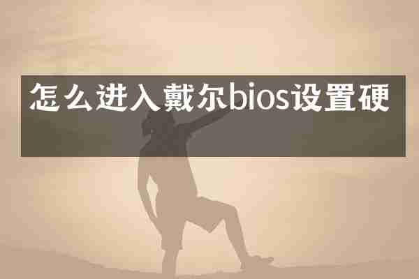 怎么进入戴尔bios设置硬盘