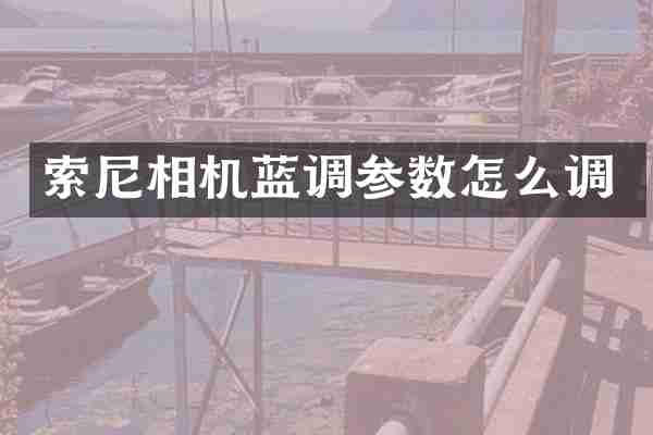 索尼相机蓝调参数怎么调